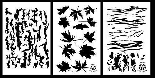 Primary image for Acid Tactical 3 Pack - 9x14" Tree Bark, Maple Leaf, Tiger Stripe Camo, Vinyl Air