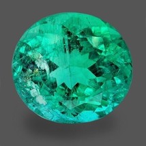 2.07 cts Natural Emerald green oval from Africa - £2,038.35 GBP