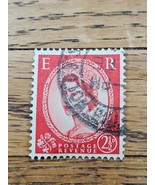 Great Britain Stamp Queen Elizabeth II 2 1/2d Used 296 Circular Cancel - $0.94