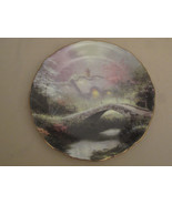 BROOKSIDE HIDEAWAY collector plate THOMAS KINKADE Romantic COTTAGE - £18.76 GBP