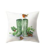 Anyhouz Pillowcase White Boots Print Christmas Cotton Polyester Cushion ... - $566.91 MXN+
