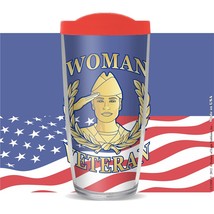 CU1050 Red White &amp; Blue U.S. Woman Veteran Premium Thermal, 16 oz - £13.65 GBP