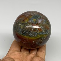 1.14 lbs, 2.8&quot; (72mm), Natural Ocean jasper Sphere Geode Crystal Reiki, B30952 - £34.86 GBP