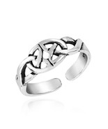 Mystical Never-Ending Celtic Knot Sterling Silver Toe or Pinky Ring - £9.95 GBP