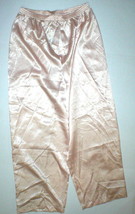 New NWT Designer Natori Classics Peach Orange Pants Silky Womens XL Lounge Satin - £77.55 GBP