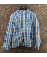 Ralph Lauren Active Blue Plaid Zip Up Nylon Mesh Lined Jacket Size 2X - $29.99