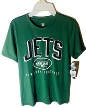 NFL Team Apparel Jugend New York Jets Bogen Standard Kurzarm T-Shirt - £13.96 GBP