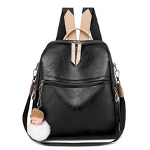PU Female BackpaLadies Leather School Bags Large Capacity School Bags for Teenag - £27.37 GBP