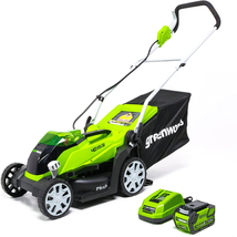 Cordless Lawn Mower Walk-Behind 14-In 5-Position 40V 4.0Ah Battery Charger Yard - £272.34 GBP