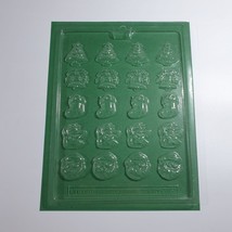 Vintage Candy Mold Christmas Mini 1.5 Inch Holiday Polymer Clay Fondant ... - $9.68