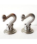 Ceiling Hooks Japan Metal Lot Of 2 Vintage 1960-70s 0609 1.75&quot; Hangers E17 - $13.94 CAD