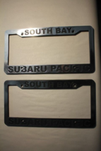 Pair of 2X South Bay Subaru Pacific License Plate Frame Dealership Plastic - €20,73 EUR