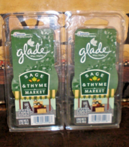 Glade Wax Melts Sage &amp; Thyme Market 12 Total Tarts 2 Packs - $19.57