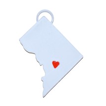 Washington DC Capital Heart Ornament Christmas Decor USA PR244-DC - £3.89 GBP