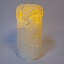Ashland Flameless Real Wax LED Pillar Candle Cream Ivory Color PUMPKINS 6" - $9.49