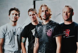 NICKELBACK BAND SIGNED Photo x4 - Chad Kroeger, Ryan Peake, Mike Kroeger... - £294.28 GBP