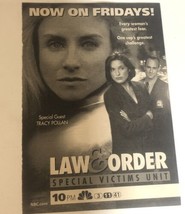 Law &amp; Order Tv Guide Print Ad Tracy Pollan Christopher Meloni TPA12 - £4.74 GBP