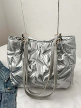 Textured Polyester Shoulder Bag - $22.26