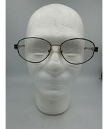 Vtg Tura Mod-709 Women&#39;s Oval Eyeglasses Frames Gold Black 56 15 - $24.06