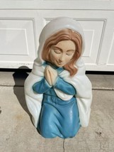 Vintage Mary Blow Mold Christmas Nativity 26&quot; tall general foam plastic - £71.44 GBP