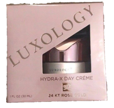 LUXOLOGY  24K Rose Gold  Hydra-X Day Créme  1 FL OZ New &amp; Sealed!  - $15.74