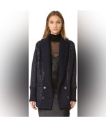 Diane Von Furstenberg Zayde Sweater Sequin Coat Size Small - $54.45