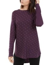 MSRP $80 Inc Embellished Shirttail Sweater Purple Size 2XL - £33.94 GBP