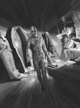 Alex Ross SIGNED Universal Monsters Sideshow Art Print Karloff Mummy Epic / Dark - £234.31 GBP