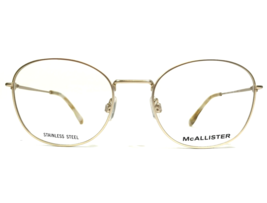 McAllister Eyeglasses Frames ML4500 710 GOLD Round Full Wire Rim 52-19-135 - £73.20 GBP