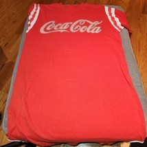 Vintage Coca Cola Nightshirt Red W/ Logo Single Stitch 23&quot; Pit To Pit, 36&quot; Top - £15.41 GBP
