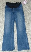 Maternity Jeans Motherhood Mid Belly Blue Bootcut Denim $60 NEW-Size S - £17.99 GBP