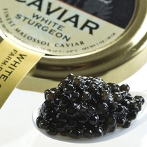 American Osetra White Sturgeon Caviar - Malossol, Farm Raised - 4.4 oz tin - $336.42