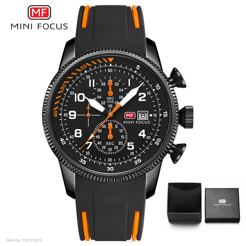 Sport Quartz Watch for Men Fashion Waterproof Chronograph Wristwatch wit... - $37.57