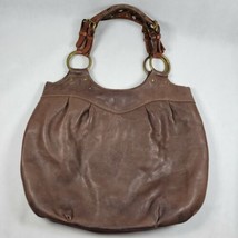 Fossil 75082 Brown Genuine Leather Hobo Shoulder Bag Needs cleaned - £17.52 GBP