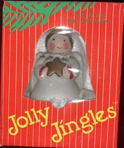 Jolly Jingles Hand Painted Porcelain ANGEL Ornament Christmas w Box 1986 - $9.78