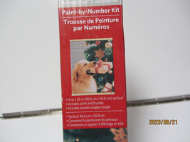 Artist&#39;s Loft Paint-by-Number Kit GOLDEN RETRIEVER 16&quot;x20&quot; Wooden Hanger... - $9.99