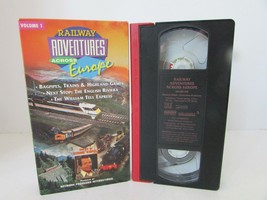 RAILWAY ADVENTURES ACROSS EUROPE VOLUME 1 RAILROAD VIDEO VHS TAPE 1995  ... - $5.08