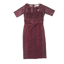 NWT Anthropologie Beguile by Byron Lars Carissima Sheath in Wine Maroon Dress 4 - £148.00 GBP