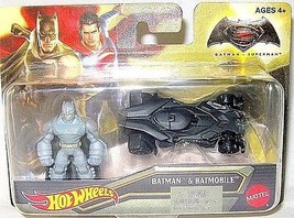 Batman And Batmobile,Movie Car+Figure Hotwheels 1:64 Car Model, New - £16.25 GBP
