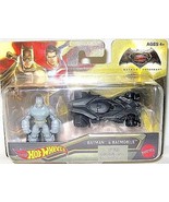BATMAN AND BATMOBILE,MOVIE CAR+FIGURE HOTWHEELS 1:64 CAR MODEL, NEW - $20.67