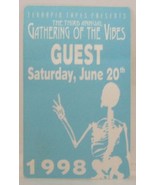 GOVERNMENT MULE + - ORIGINAL 1998 GATHERING OF THE VIBES CLOTH BACKSTAGE... - $10.00