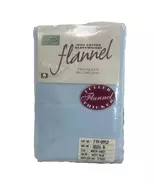 JCPenney Light Blue Heavyweight Flannel 2pc Standard Queen Pillowcases - $24.00