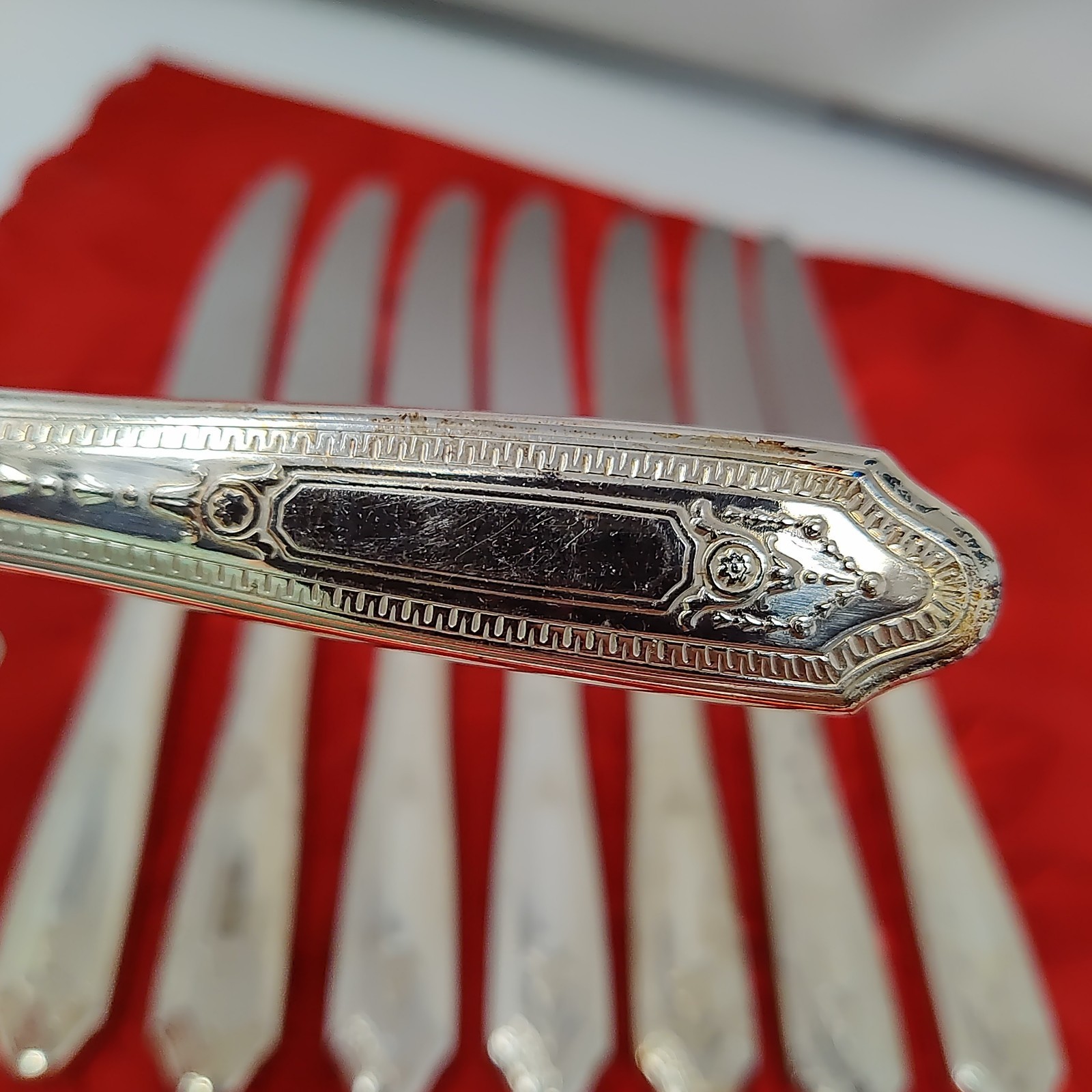 8X BK Vintage Silver Plate Butter Knives by Monarch (National) Martinique - $24.98