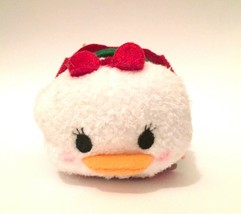 Disney 2015 Tsum Tsum 3.5&quot; Mini Holiday Christmas Daisy Duck Authentic Usa Plush - £7.95 GBP