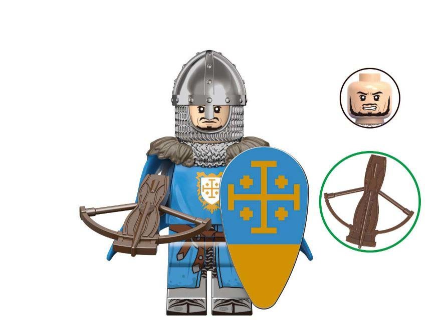 Minifigure Knight Of Jerusalem Archer Army Castle Soldier US Seller - $7.98