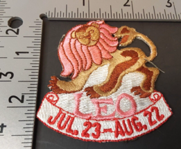 Leo Zodiac Sign Astrology Embroidered Patch July 23 August 22 - £5.57 GBP