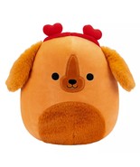 Squishmallows 8&quot; Valentines Finley The Dog - £22.51 GBP