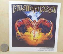 Iron Maiden - Live At Donington Static Sticker Peel Off &amp; Stick - Vintage 6&quot;x 6&quot; - £3.67 GBP