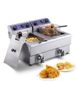 VEVOR Commercial Electric Deep Fryer Countertop Deep Fryer with Dual Tan... - €297,89 EUR