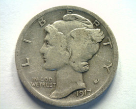 1917 Mercury Dime Very Good+ Vg+ Nice Original Coin Bobs Coins Fast Shipment - $6.25